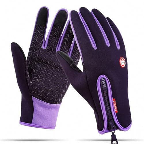 Cyg&Cl Winter Touchscreen Gloves, Men/Women, Warm, Water Resistant, Windproof — Purple