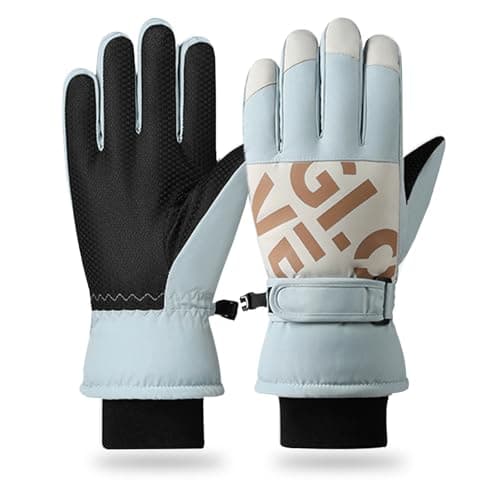 RIGWARL Unisex Waterproof Touchscreen Ski Gloves with Thermal Insulation — Blue