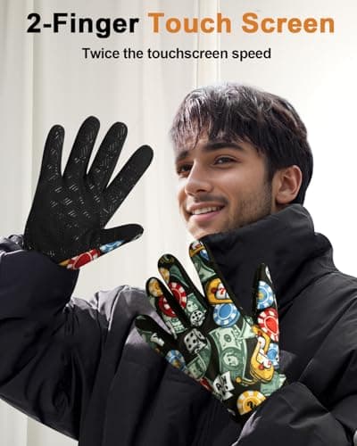 RIGWARL Upgraded Wool Winter Gloves, Waterproof & Touch Screen Compatible, Perfect Gifts for Men and Women