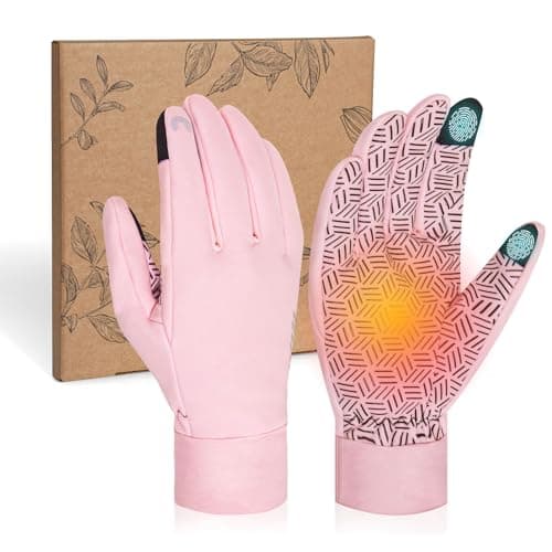 Waterproof Winter Gloves for Men and Women: RIGWARL Gloves for Cool and Cold Weather — T112 Plus-(75% Warm&Water-Resistant)-Pink