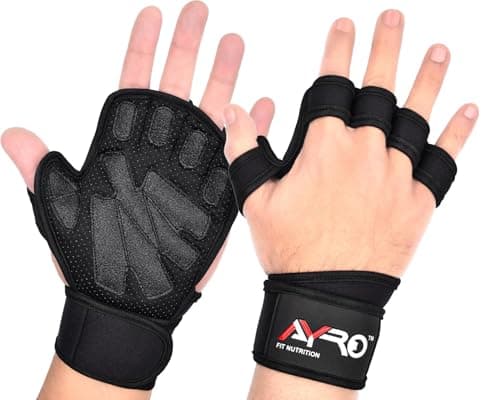 AYRO Ventilated Workout Gloves for Men & Women - Weightlifting Gym Gloves
