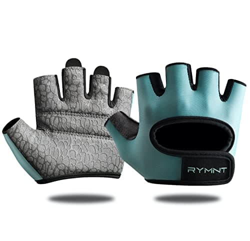Minimal Weight Lifting Gloves - Full Palm Protection & Extra Grip for Men & Women — Aqua