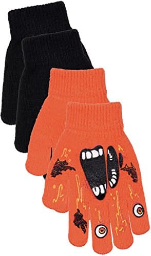 Polar Wear Skeleton Monster Knit Gloves for Boys & Girls Winter
