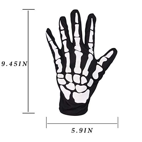 Unisex Skull Skeleton Gloves for Men Women & Kids Cosplay Costumes