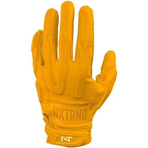 Nxtrnd G3 Pro Padded Football Gloves — Yellow
