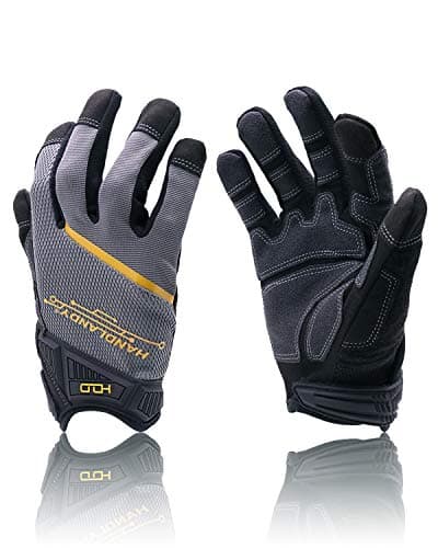 HANDLANDY Touch Screen Utility Gloves for Men & Women — Grey - Abrasion Resistant