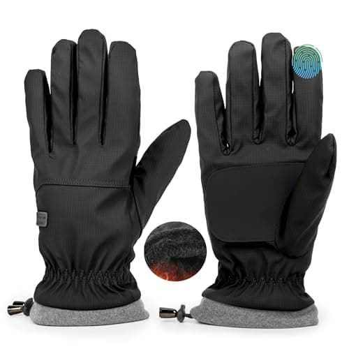 Warm Water-Repellent Winter Ski Gloves for Men & Women Anti-Slip Touchscreen Cold Weather Gloves