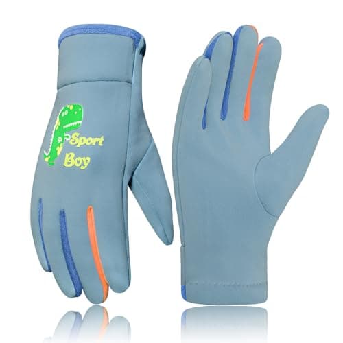 RIGWARL Kids Winter Fleece Gloves Water Repellent Lightweight
