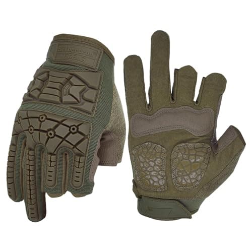 Seibertron T.F.F.I.G 2.0 Men's Tactical Gloves for Hunting Hiking Motorbike Riding — Army Green-T.T.F.I.G