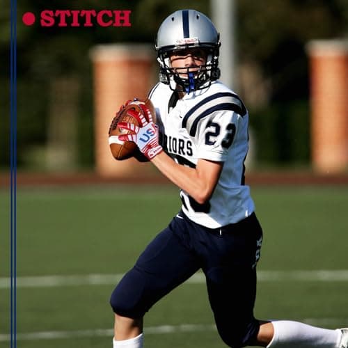 Sticky Grip USA Flag Football Gloves for Kids & Adults