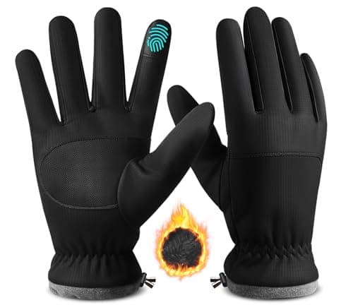 Winter Touchscreen Gloves for Women Running in Cold Weather - FEWTUR — Jet Black