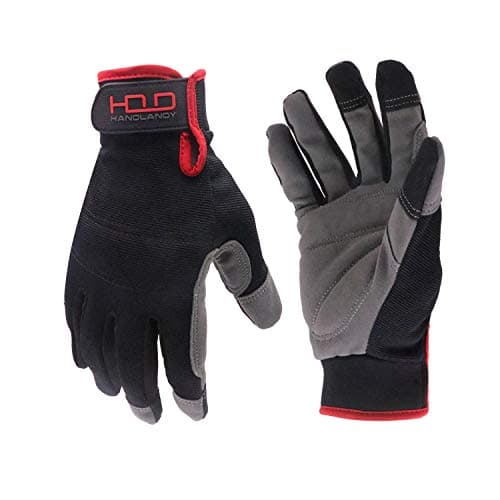 HANDLANDY Touch Screen Utility Gloves for Men & Women — Black