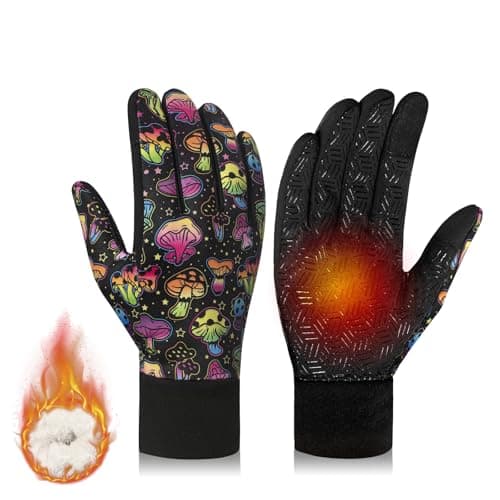 Waterproof Winter Gloves for Extreme Cold Weather - Thermal Warm Gloves with Touchscreen Fingers for Men and Women — T112 Plus-(75% Warm&Water-Resistant)-Mushroom
