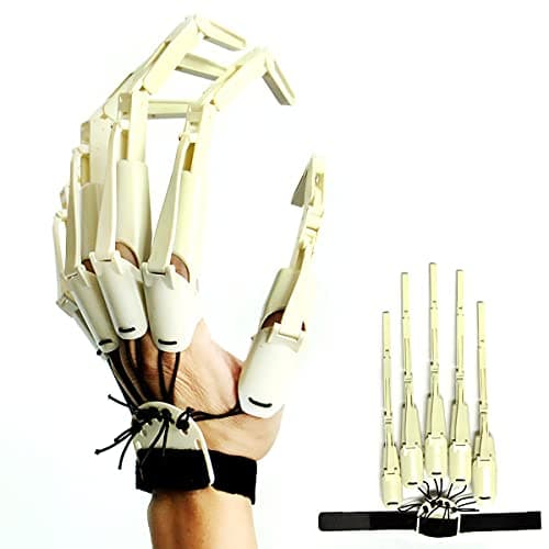 Thafikzi Halloween Devil Claws Gloves with Skull Fingers for Flexible Cosplay