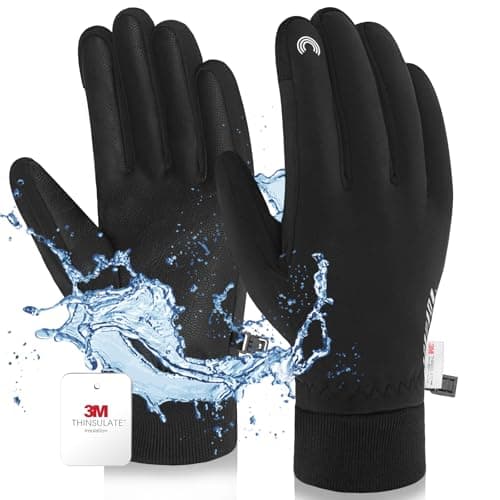 Waterproof Winter Gloves for Extreme Cold Weather - Thermal Warm Gloves with Touchscreen Fingers for Men and Women — H117 Pro-(85% Warm&Waterproof)-Black