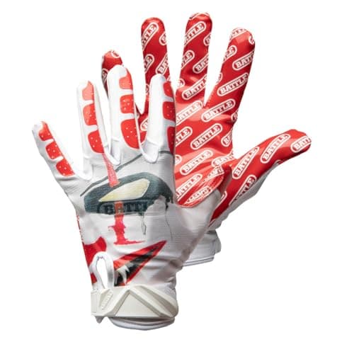 Battle Sports Ultra-Tack Football Gloves - No Slip, Adult & Youth