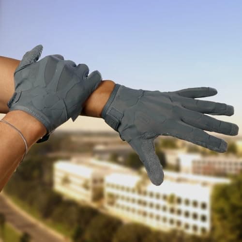 TACLAB Reaper Wolf Gray Skeleton Gloves - Lightweight for Airsoft, Paintball, Cycling, Motorcycle