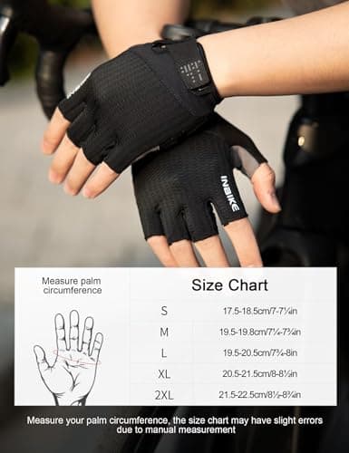 INBIKE Shock-Absorbing Gel Padded Cycling Gloves for Men and Women