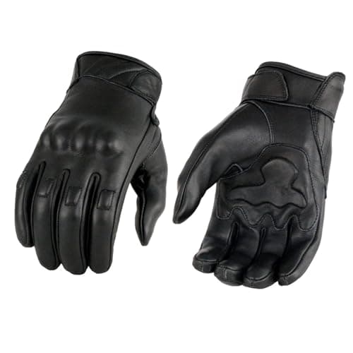 Milwaukee Men's Black i-Touch Gel Palm Motorcycle Gloves