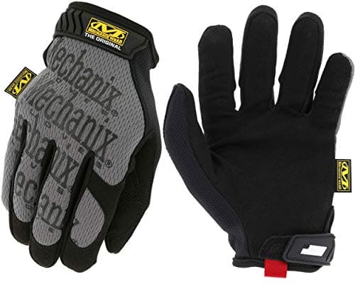 Mechanix Wear Original Synthetic Leather Safety Gloves, Durable Touchscreen Capable, Black, X-Large — Grey