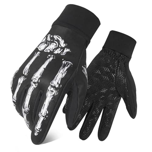 Waterproof Winter Gloves for Men and Women — White Skeleton