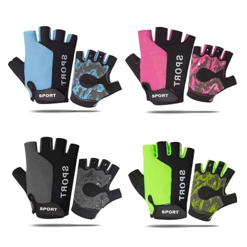 RIGWARL Breathable Non-Slip Cycling Gloves for Biking and Workout M-Pink
