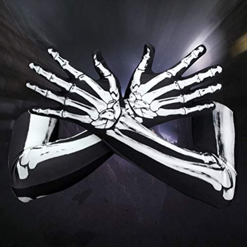 BESTOYARD Scary Halloween Skull Ghost Gloves Cosplay Accessories