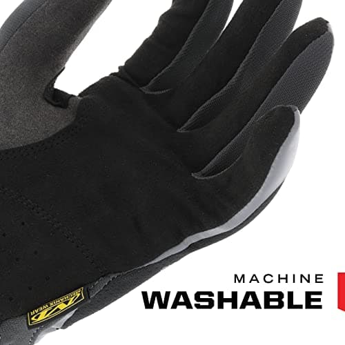 Mechanix Wear FastFit Work Gloves, Touchscreen Capable & Secure Fit (Black, Large)