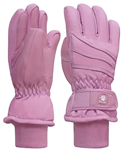 N'Ice Caps Kids' Waterproof Winter Warm Thinsulate Gloves — Light Pink