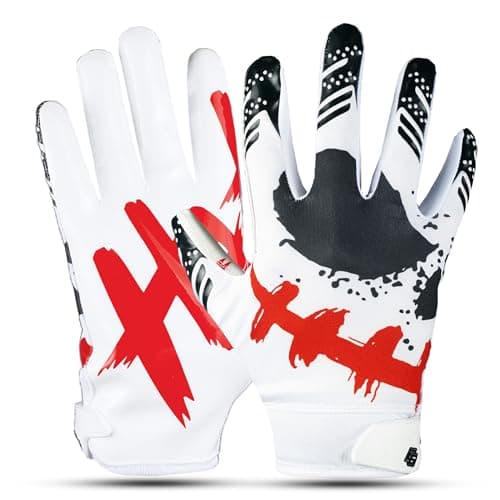 Jester Football Gloves - Tacky Grip for Adults & Youth