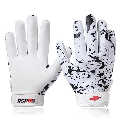 Youth Football Gloves with Enhanced Grip Silicone