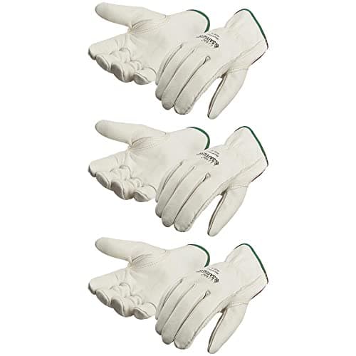 J. J. Keller SAFEGEAR Cowhide Leather Work Gloves with Keystone Thumb
