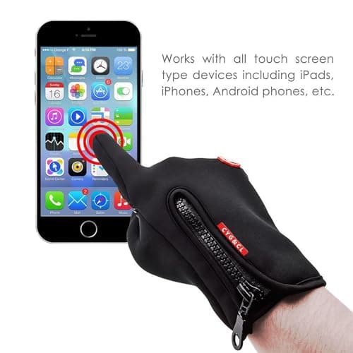 Cyg&Cl Winter Touchscreen Gloves, Men/Women, Warm, Water Resistant, Windproof