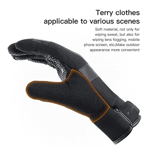 KynciLOR Women's Waterproof Winter Gloves for Cold Weather Snow Touchscreen Compatible
