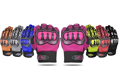 ALPHA CYCLE GEAR Dirt Bike & ATV Gloves for Men & Women — Black/Pink