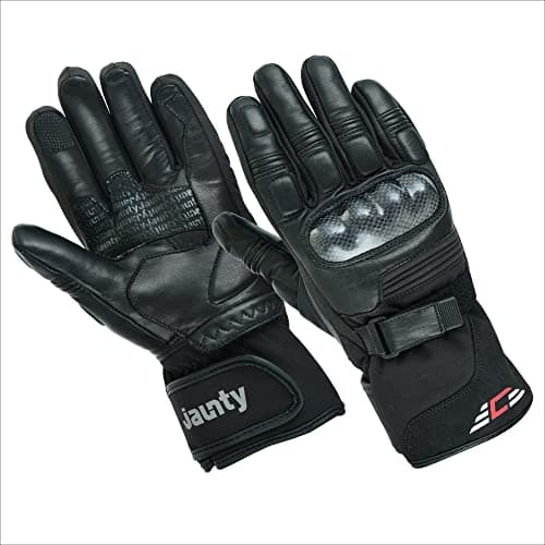 Winter Waterproof Touchscreen Motorcycle Gloves for Men and Women Black