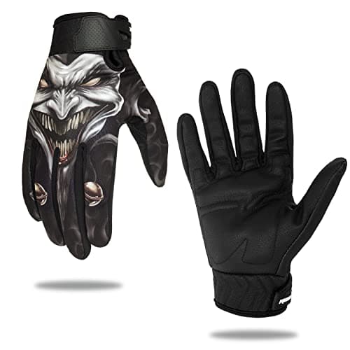 Winter Motorcycle Work Gloves for Men and Women with Touchscreen, Flexible Breathable Fit — Grey
