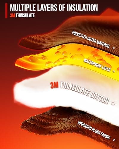 BORLENI Warm Winter Waterproof Motorcycle Gloves for Men & Women
