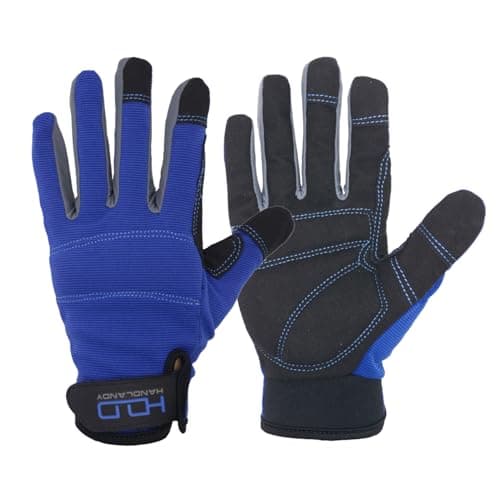 HANDLANDY Touch Screen Utility Gloves for Men & Women — Blue