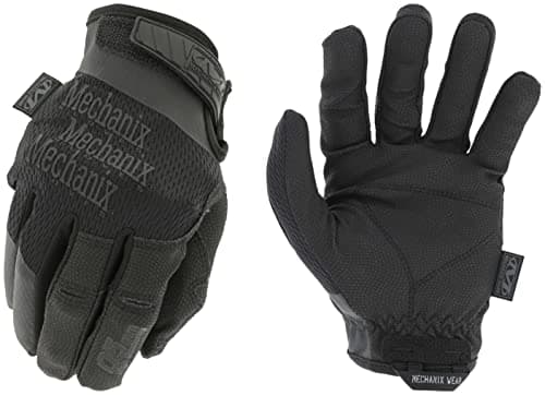 Mechanix Wear Tactical 0.5mm High-Dexterity Gloves, Black Large, Airsoft, Paintball, Utility