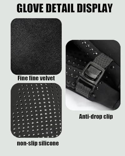 RIGWARL Touchscreen Compatible Long Sleeve Ski Gloves for Winter Sports