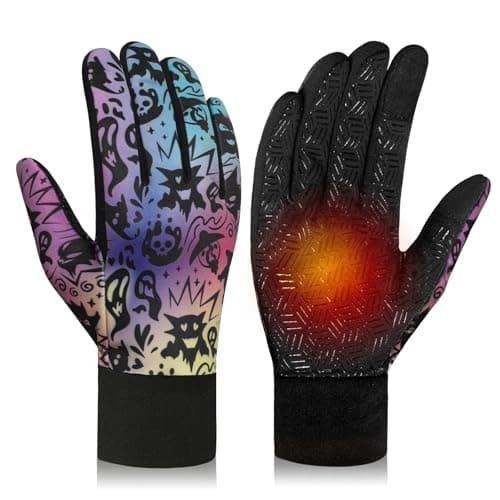 RIGWARL Upgraded Wool Winter Gloves, Waterproof & Touch Screen Compatible, Perfect Gifts for Men and Women — 112 Plus-(75% Warm&water-resistant)-monsters
