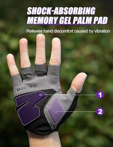 INBIKE Shock-Absorbing Gel Padded Cycling Gloves for Men and Women