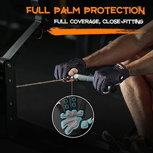 2022 Workout Gloves for Men and Women with Full Palm Protection and Excellent Grip