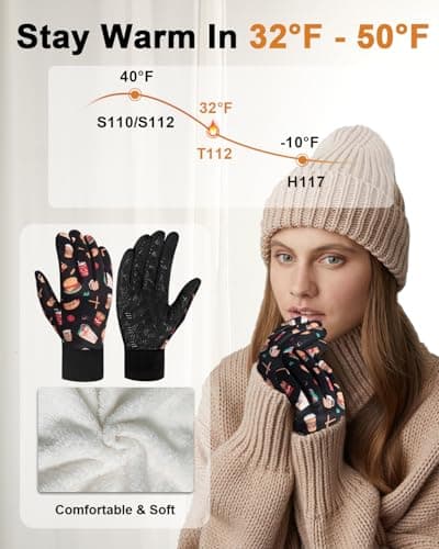 RIGWARL Upgraded Wool Winter Gloves, Touch Screen Compatible, Waterproof, Perfect for Men and Women in Cold Weather