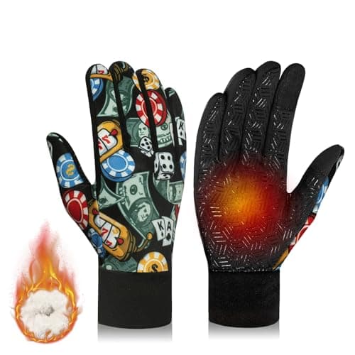 RIGWARL Upgraded Wool Gloves for Men & Women, Touch Screen Compatible, Waterproof Winter Gifts — 112 Plus-(75% Warm&water-resistant)-light black