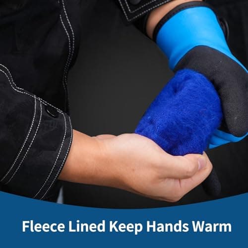 GOESTRIC Winter Work Gloves, 100% Waterproof & Grippy for Men & Women