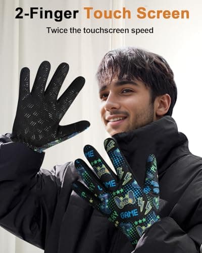 RIGWARL Upgraded Wool Winter Gloves, Touch Screen Compatible, Men & Women, Waterproof for Cold Weather, Ideal for Runnin