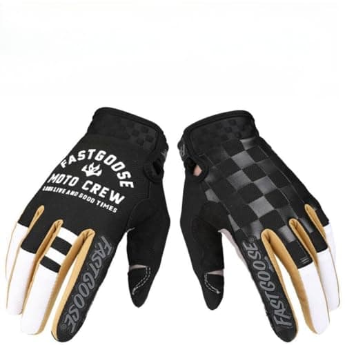 Touch Screen Motorcycle Gloves for Men & Women - Breathable, Lightweight,Perfect for Cycling, Climbing, Motocross Racing — Black1