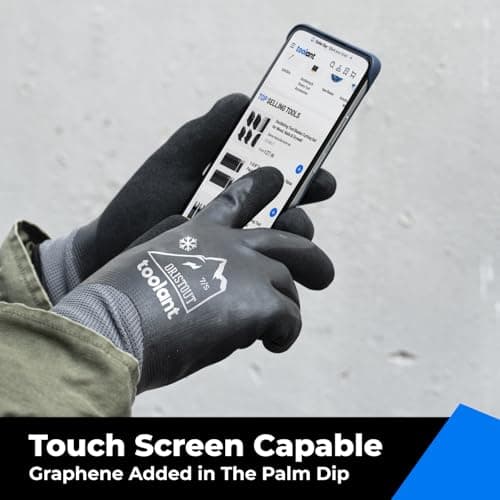 OriStout Men's & Women's Waterproof Winter Gloves, Touchscreen, Freezer Insulated for Cold Weather